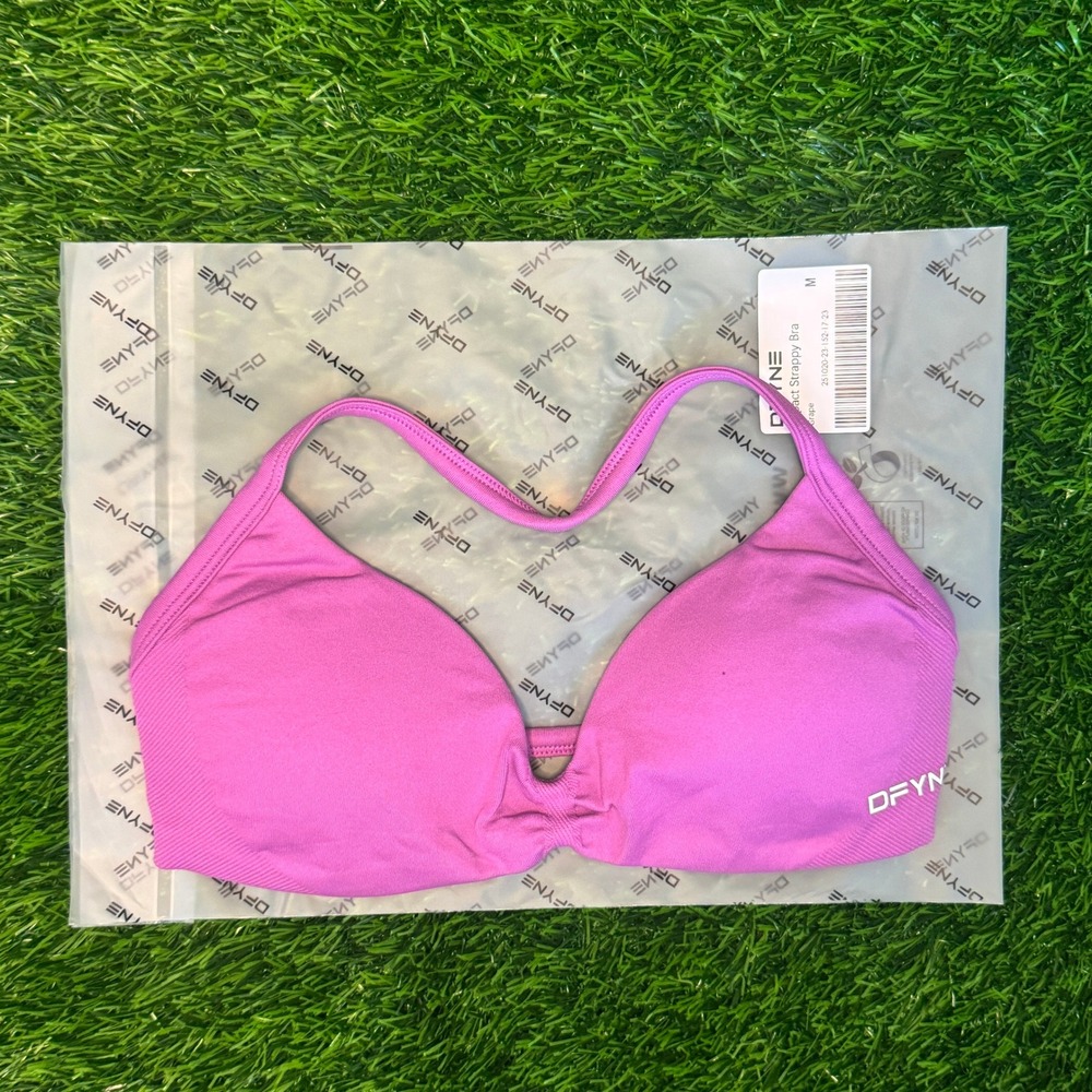 Dfyne impact strappy bra grape medium
